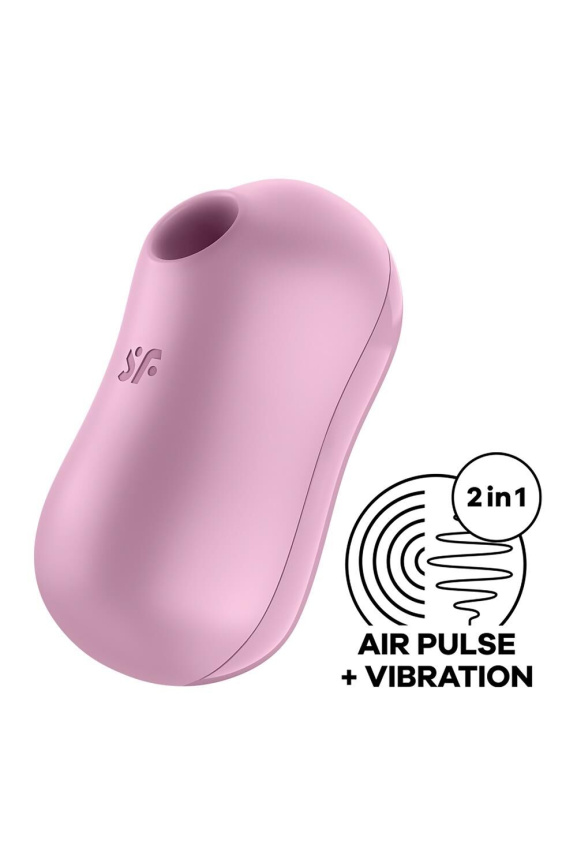 Вакуумний стимулятор із вібрацією Satisfyer Cotton Candy Lilac фото 2