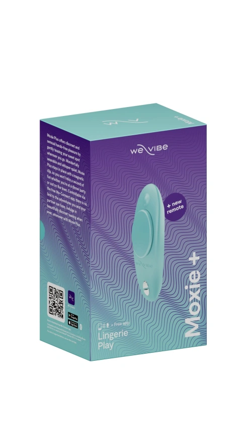 Смарт-вибратор в трусики We-Vibe Moxie+ Aqua, обновленный пульт ДУ фото 3