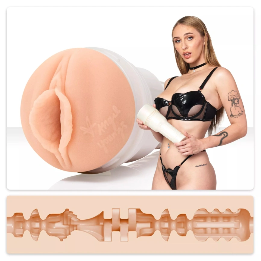 Мастурбатор Fleshlight Girls: Angel Youngs - Sweetness, со слепка вагины, очень нежный фото 1