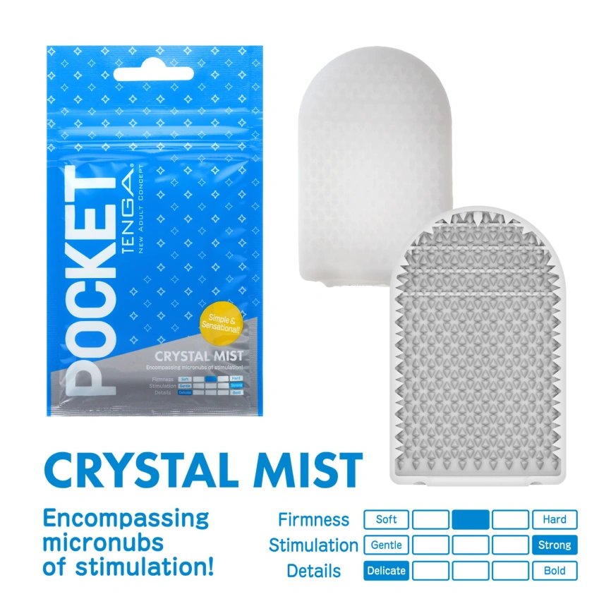 Мастурбатор TENGA Pocket Crystal Mist фото 2