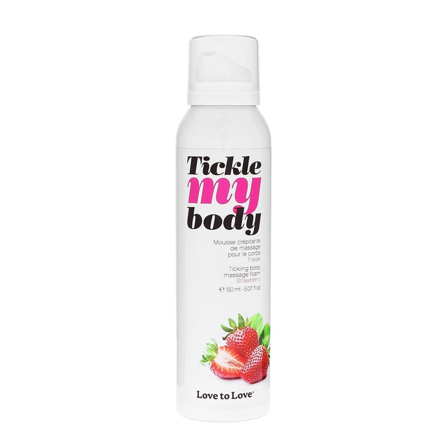 Массажная пена Love To Love TICKLE MY BODY Strawberry (150 мл) увлажняющая фото 1