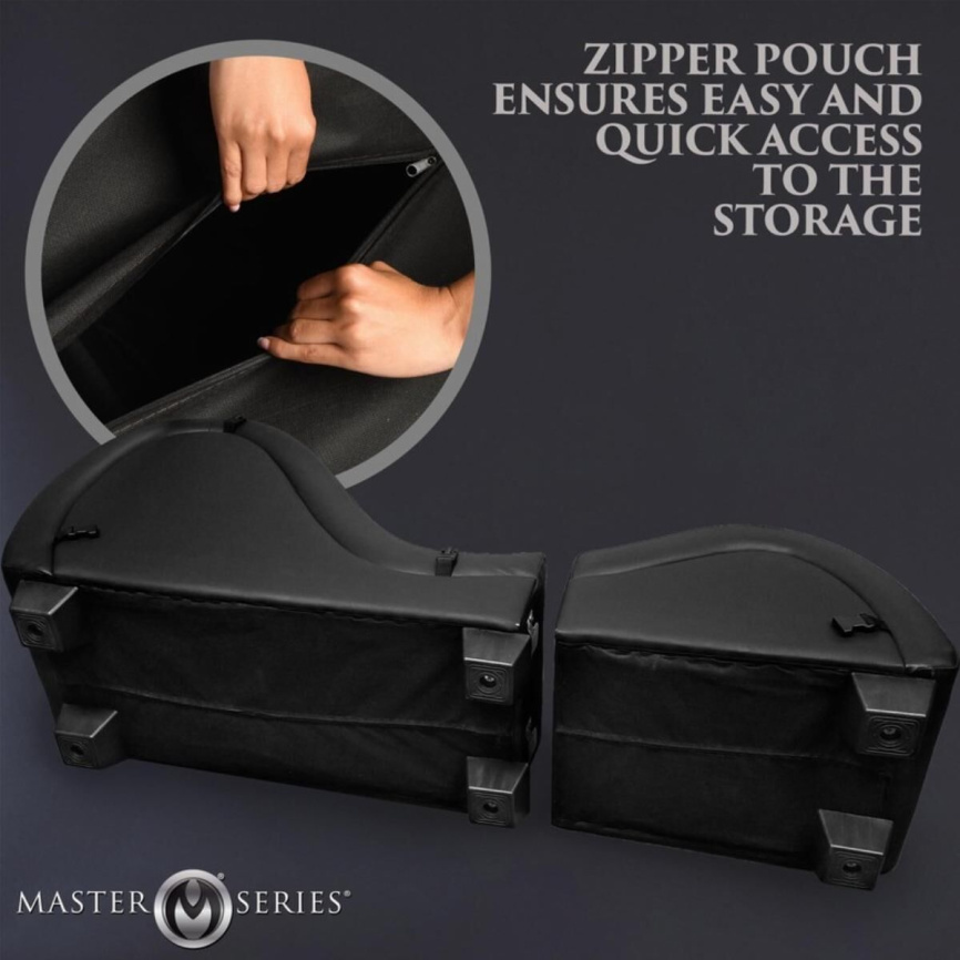 Секс-крісло з подушками Master Series Kinky Sex Lounge with Cushions - Black фото 11