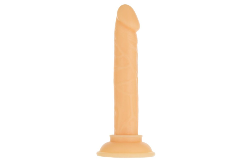 Фалоімітатор ADDICTION Tino 5.25″ Silicone Dildo, присоска, діаметр 1,9 см, віброкуля в подарунок фото 1