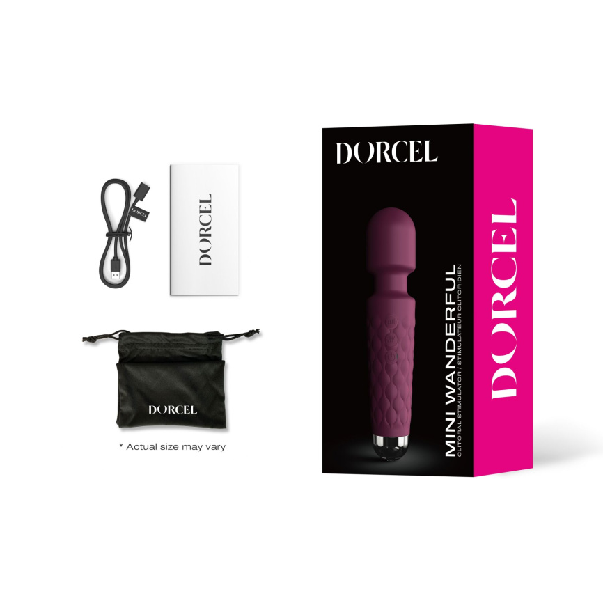 Мінівібромасажер Dorcel Wand Mini Wanderful Plum фото 5