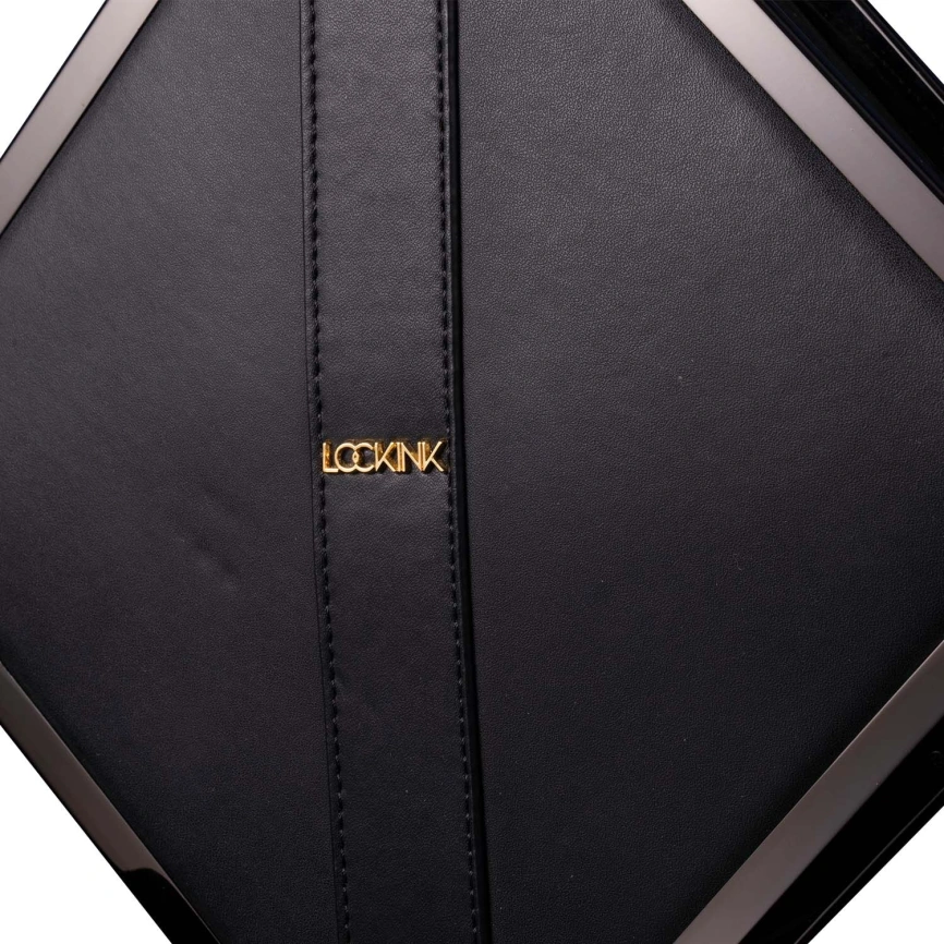 Сумка для секс-игрушек LOCKINK Mysterious Square Kink Bag, черная, набор для бондажа в комплекте фото 2
