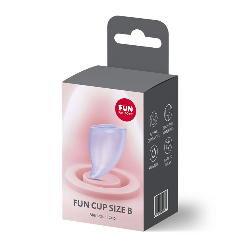 Менструальна чаша Fun Factory FUN CUP SIZE B Purple, багаторазова, діаметр 4,3 см, об’єм 30 мл фото 5