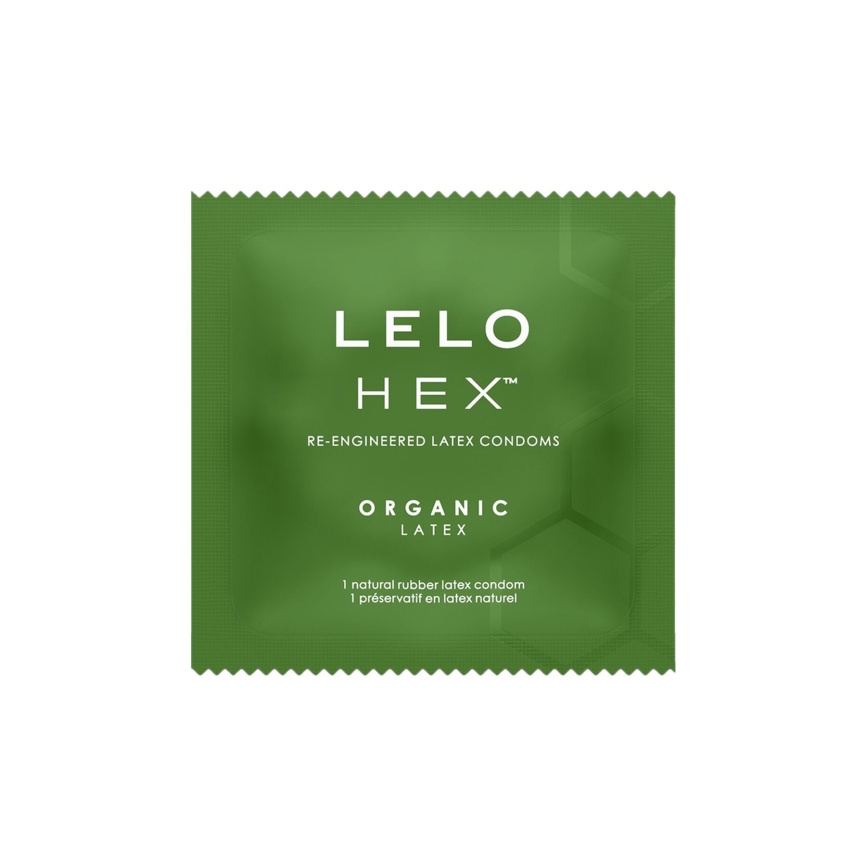 Презервативи LELO HEX Condoms Organic 3 Pack, тонкі та суперміцні фото 4