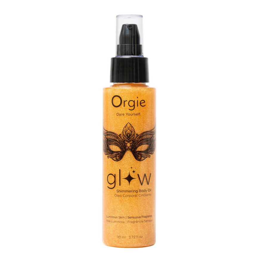 Олія-шимер для тіла Orgie – Glow Shimmering Body Oil (110 мл), чуттєвий аромат, зволоження фото 1