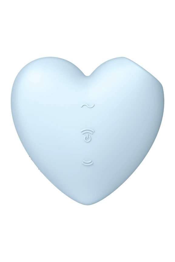 Вакуумный стимулятор-сердечко с вибрацией Satisfyer Cutie Heart Blue фото 6