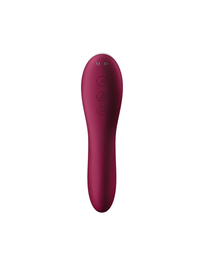 Вакуумный стимулятор с вибрацией Satisfyer Dual Crush Wine Red фото 3
