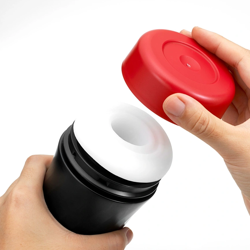 Мастурбатор Tenga Air-Tech Twist Ripple Blue с изменяемой тугостью обхвата, эффект глубокого минета фото 5