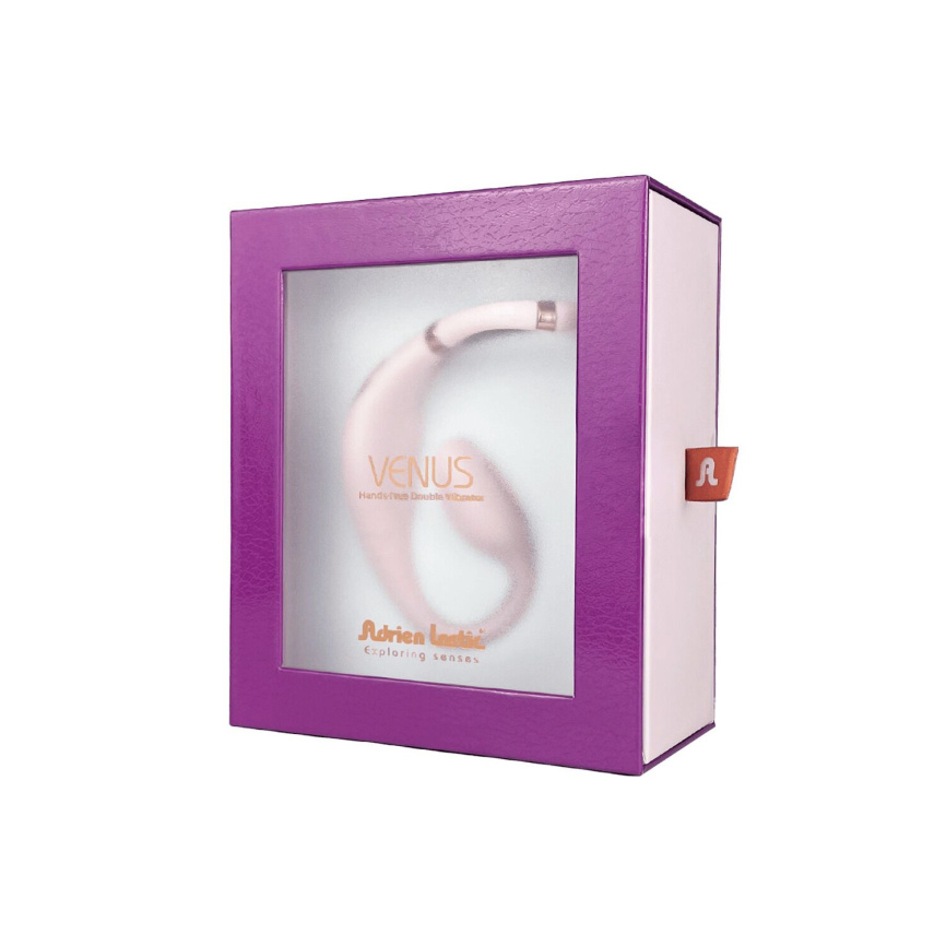 Смарт-вібратор для пар Adrien Lastic Venus + APP, подвійний, можна носити під одягом, 10 режимів фото 12