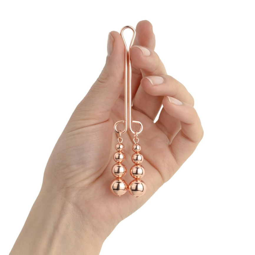 Затискач для клітора Rosy Gold - Clitoris Clamp - Subtle Weight фото 5