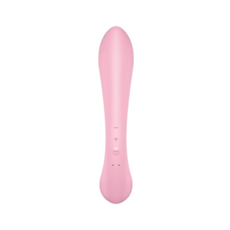 Двусторонний вибратор-кролик Satisfyer Triple Oh Pink (мятая упаковка!!!) фото 4