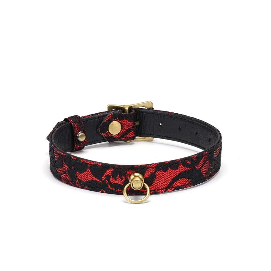 Чокер с кольцом для поводка Liebe Seele Victorian Garden Choker фото 1