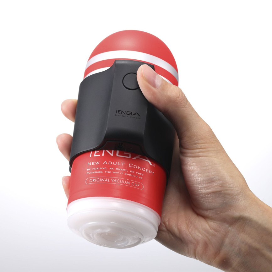 Вібронасадка Tenga CUP VIBRATOR, 7 режимів, 1 мастурбатори в комплекті фото 4