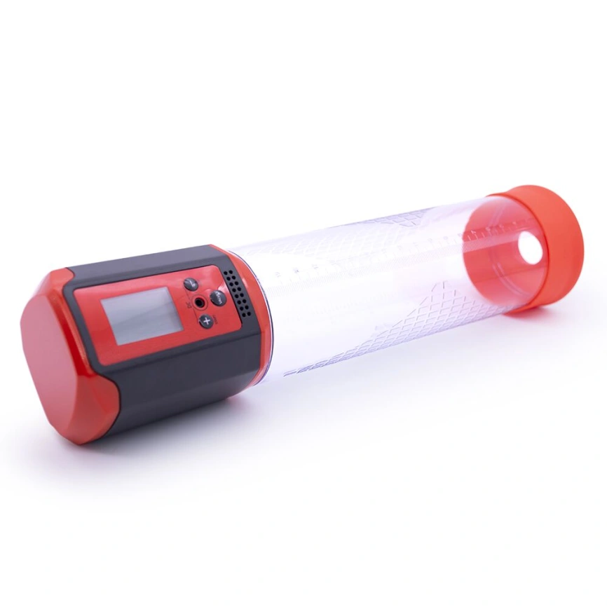 Автоматическая вакуумная помпа Men Powerup Passion Pump Red, LED-табло, перезаряжаемая, 8 режимов фото 3