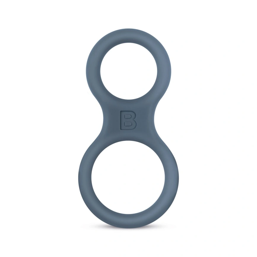 Двойное эрекционное кольцо Boners Classic Cock & Ball Ring, диаметр 3 и 3,8 см фото 1