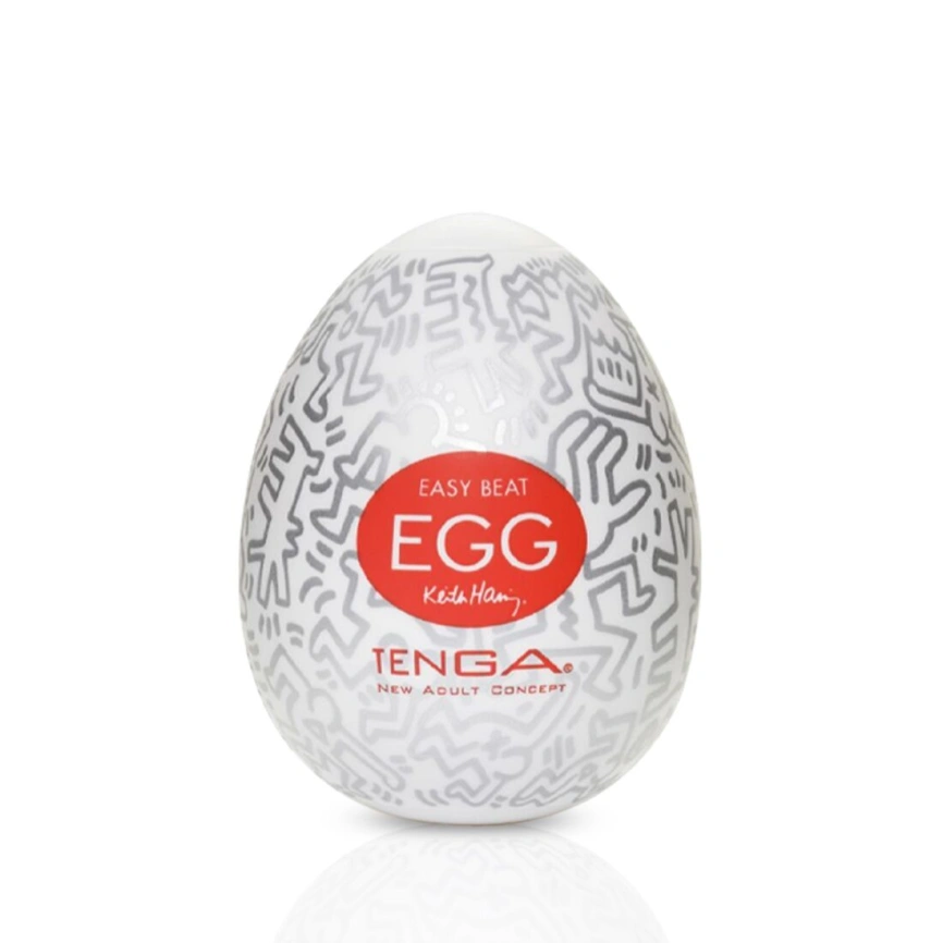 Мастурбатор-яйцо Tenga Keith Haring Egg Party фото 4