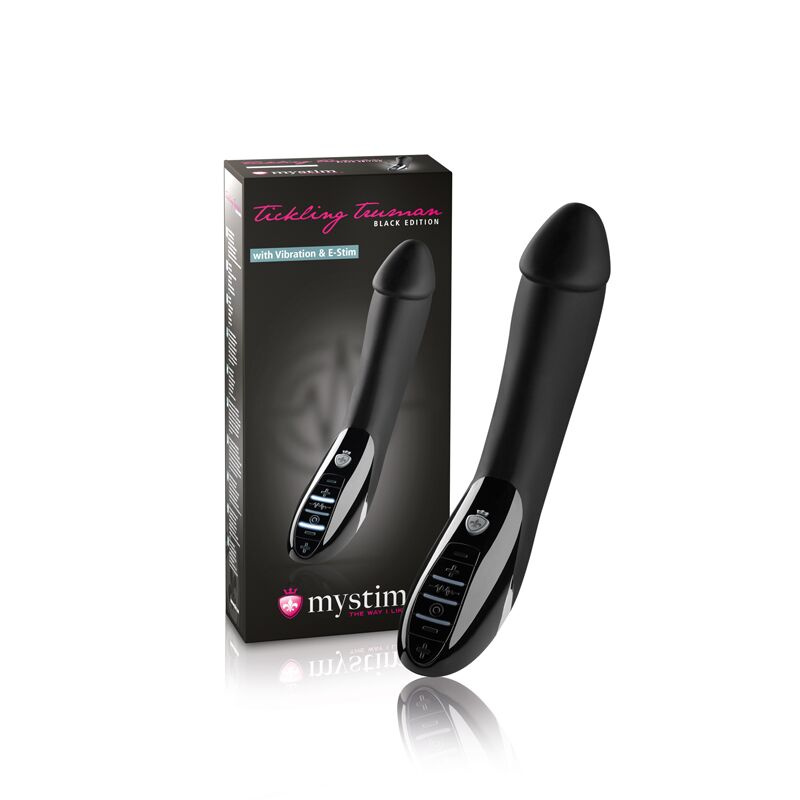 Вібратор з електростимуляцією Mystim Tickling Truman eStim Black, міостимулятор фото 13
