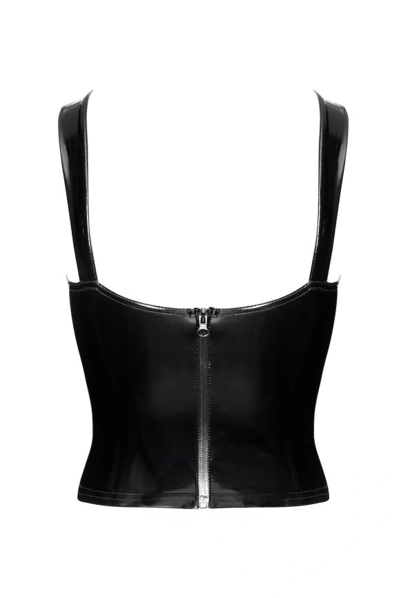 Корсет Noir Handmade F379 Dominae Frontbind PVC Corset Top M фото 7