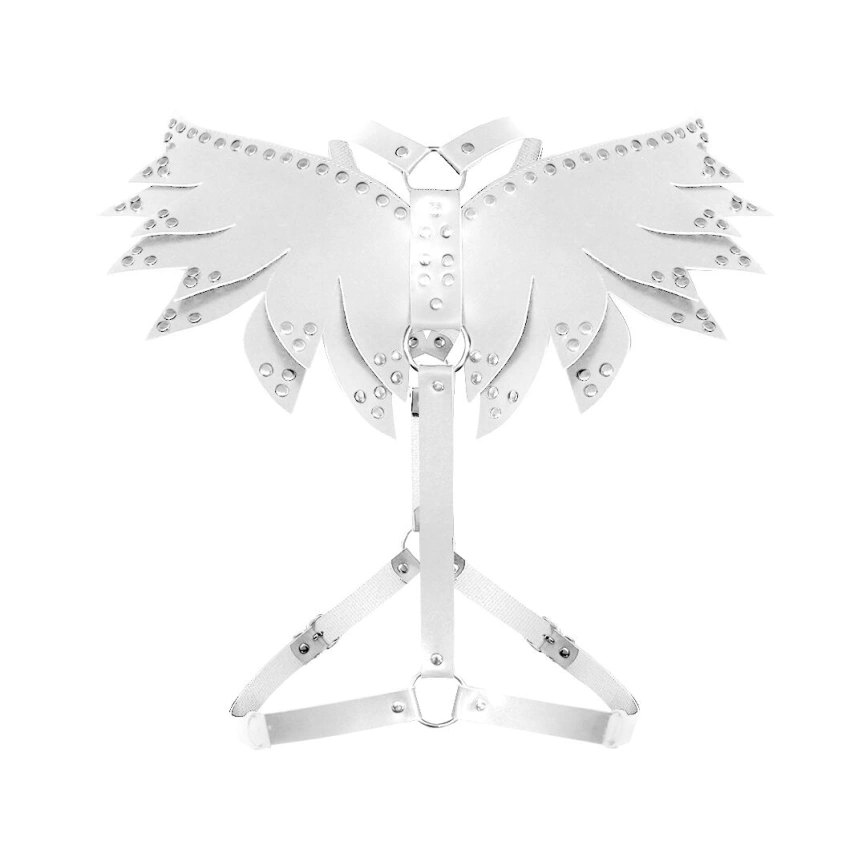 Женская портупея Art of Sex - Wings белая XS-M, экокожа фото 3