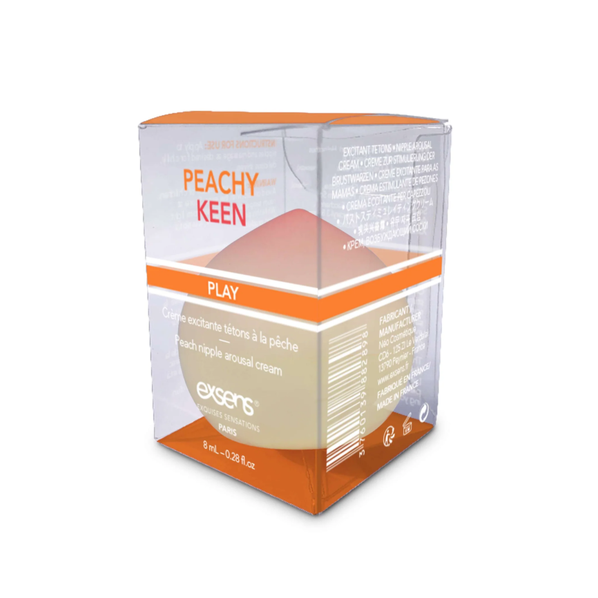 Збуджувальний крем для сосків EXSENS Peachy Keen (8 мл) з олією жожоба та ши, їстівний, без цукру фото 4
