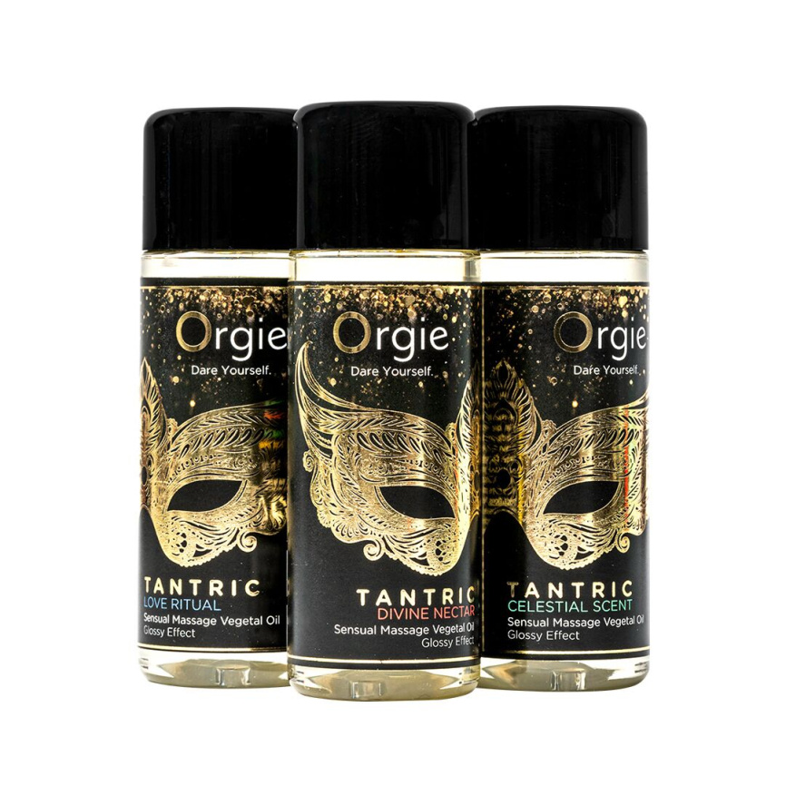 Набір олій для тантричного масажу Orgie – Tantric Mini Size Collection (3х30 мл), зволоження фото 4