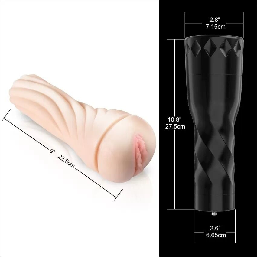 Мастурбатор з вібрацією Hismith Male Masturbation Cup, сумісний з секс-машинами бренду фото 4