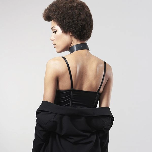 Чокер Bijoux Indiscrets MAZE - Wide Chocker Black фото 9