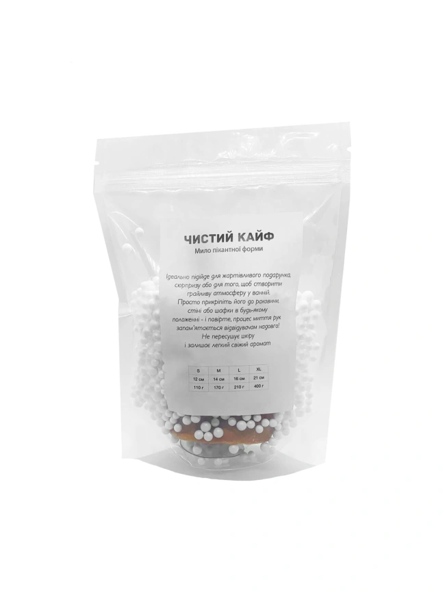 Мыло в форме пениса Чистий Кайф Brown size S, крафтовое мыло-член, натуральное фото 4