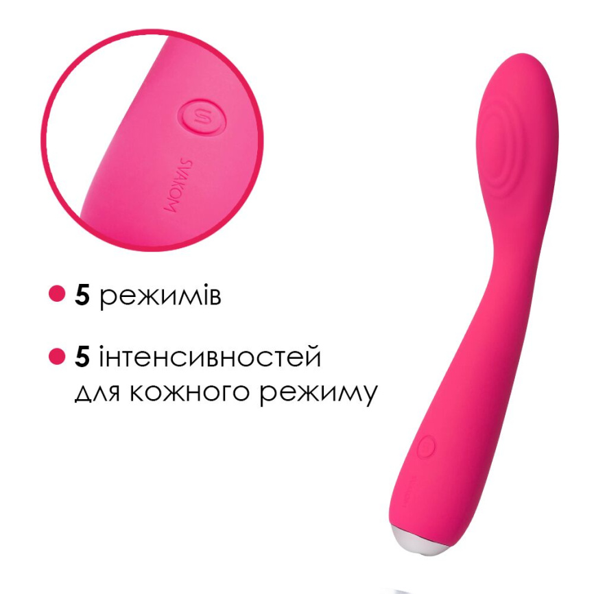 Вібратор для клітора та точки G Svakom Iris Plum Red фото 3
