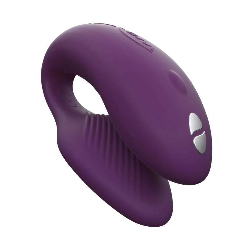 Смарт-вибратор для пар We-Vibe Chorus Purple, сенсорное управление вибрациями сжатием пульта фото 1