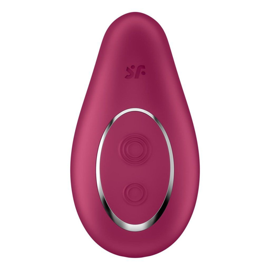 Вібратор Satisfyer Dipping Delight Berry, 2 мотори, гнучкий кінчик фото 3