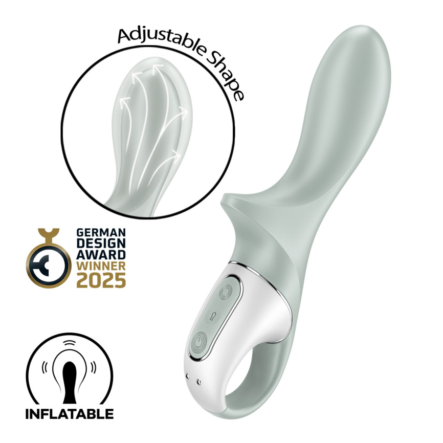 Анальний надувний вібратор Satisfyer Air Pump Booty 3, гнучкий стовбур фото 1