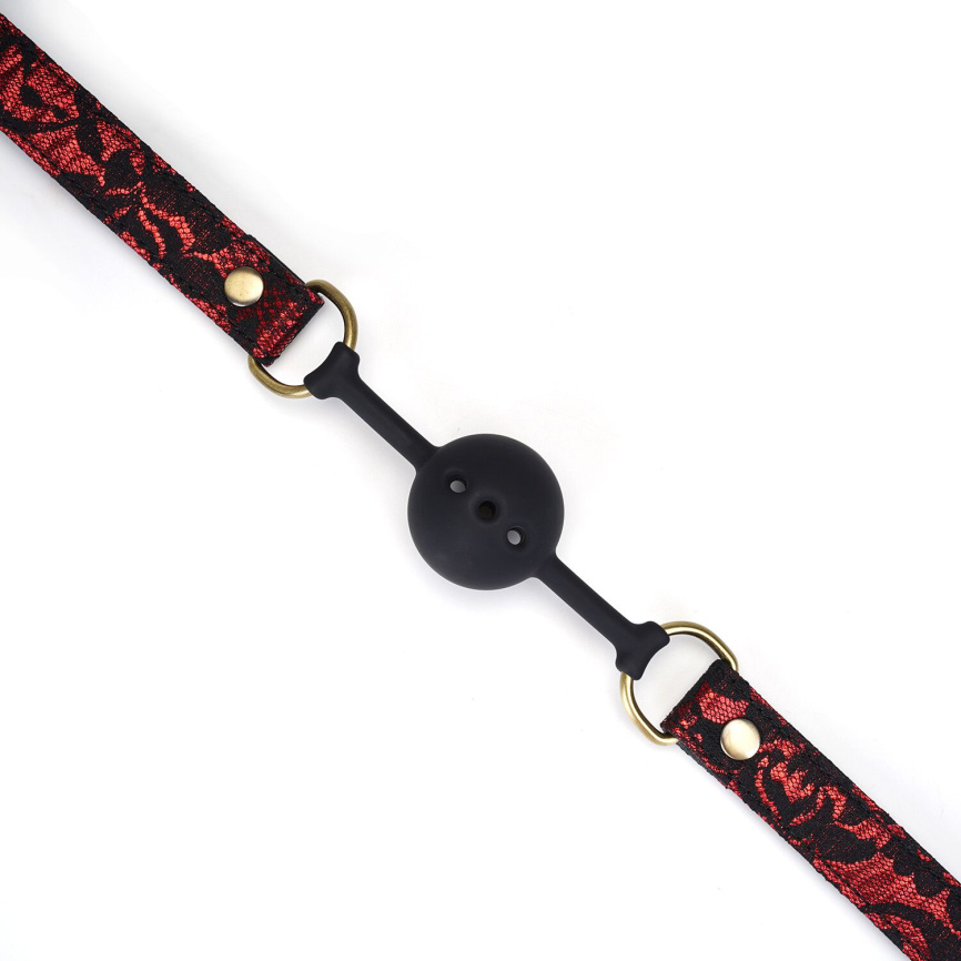 Повітропроникний кляп Liebe Seele Victorian Garden Ball Gag фото 4