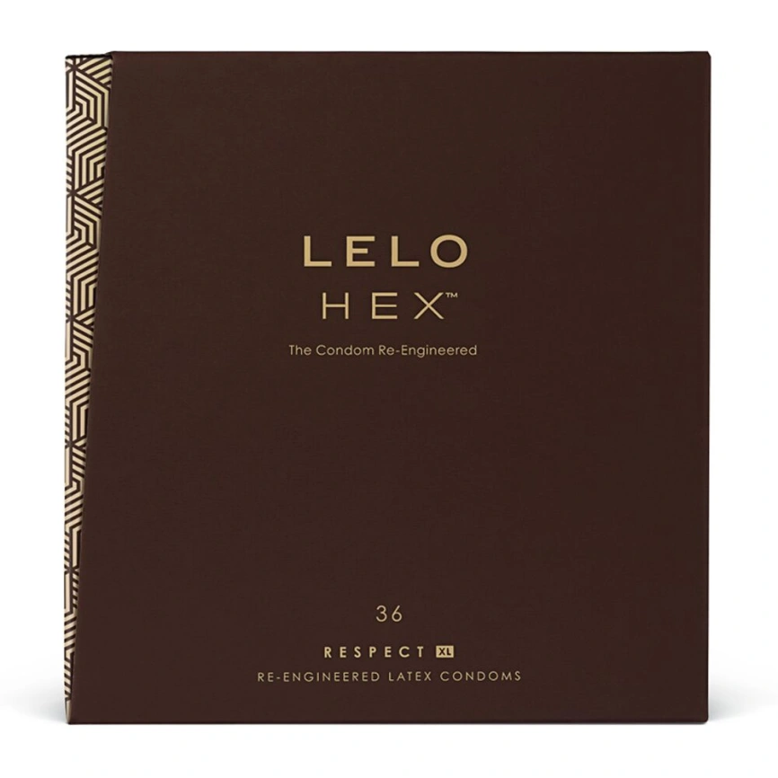 Презервативы LELO HEX Condoms Respect XL 36 Pack, тонкие и суперпрочные, увеличенный размер фото 1