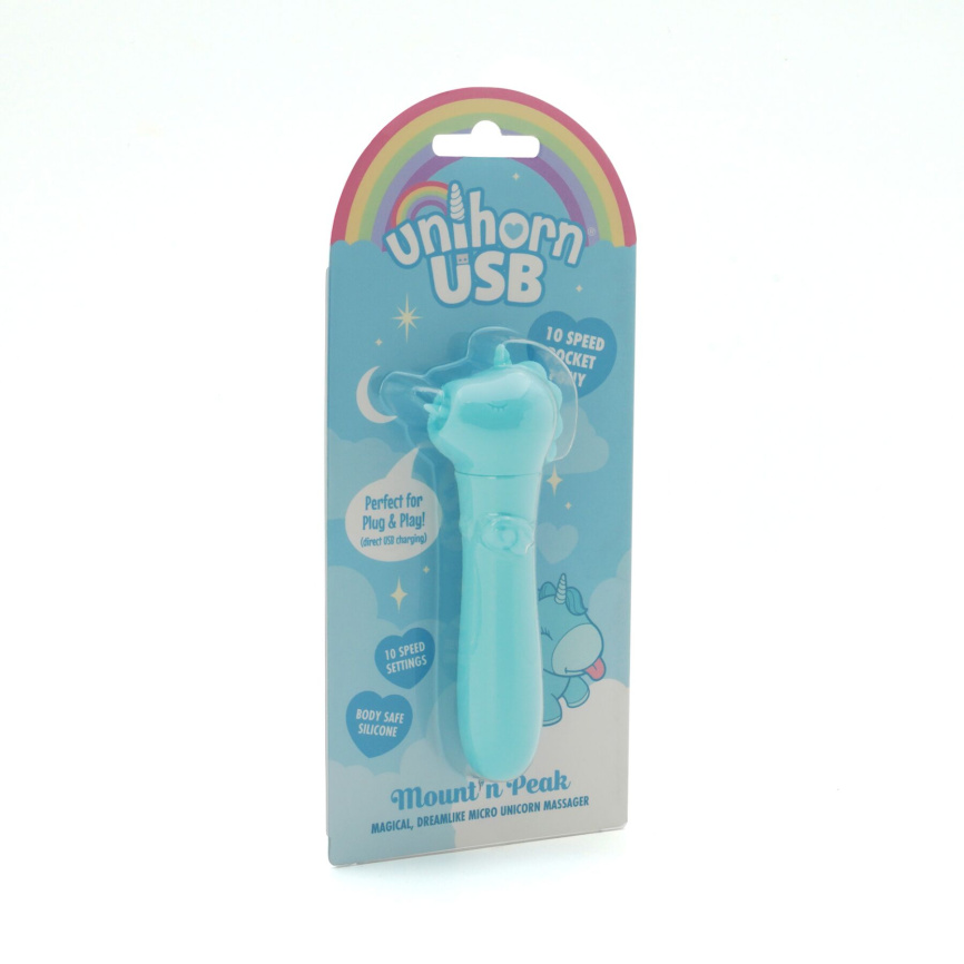 Вібратор-єдиноріжка Unihorn USB Bullet – Mount'n Peak, віброкуля, USB-зарядка, 10 режимів фото 4