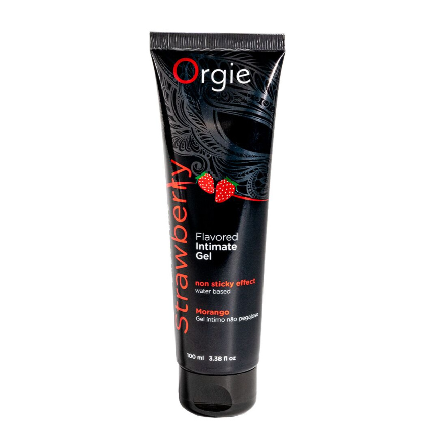 Лубрикант на водній основі Orgie Lube Tube Strawberry, 100 мл, зі смаком та ароматом полуниці фото 1