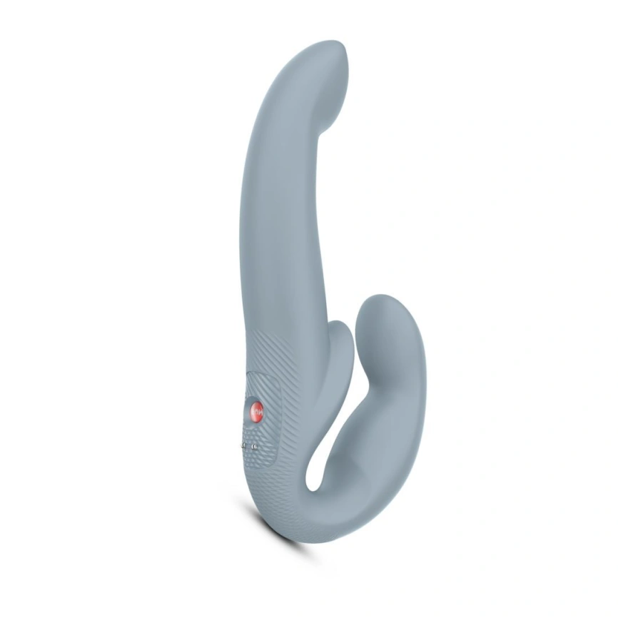 Безремневой страпон с вибрацией Fun Factory SHARE VIBE PRO cool grey, регулируемый фото 1