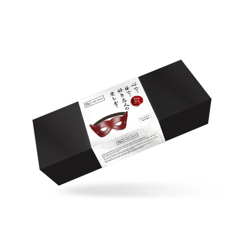 Шкіряна маска на очі Liebe Seele Wine Red Eye Mask фото 2