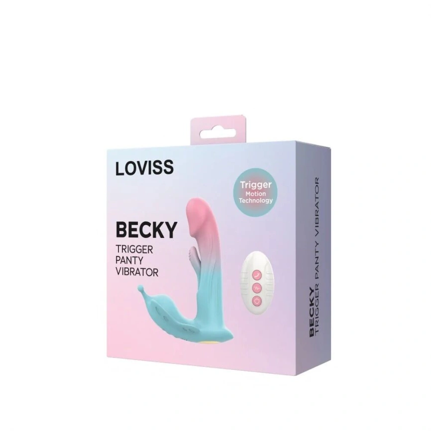 Вибратор Loviss Becky Trigger Panty Vibrator, носимый, вибрация + манящее движение, пульт ДУ фото 5