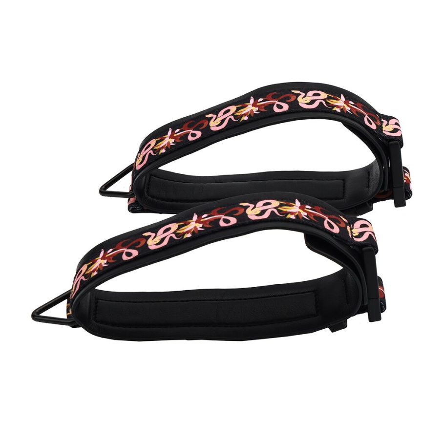 БДСМ-набір LOCKINK The Flowering Serpent Bondage Set, чорний, з малюнком у вигляді змій, 12 предметів фото 9