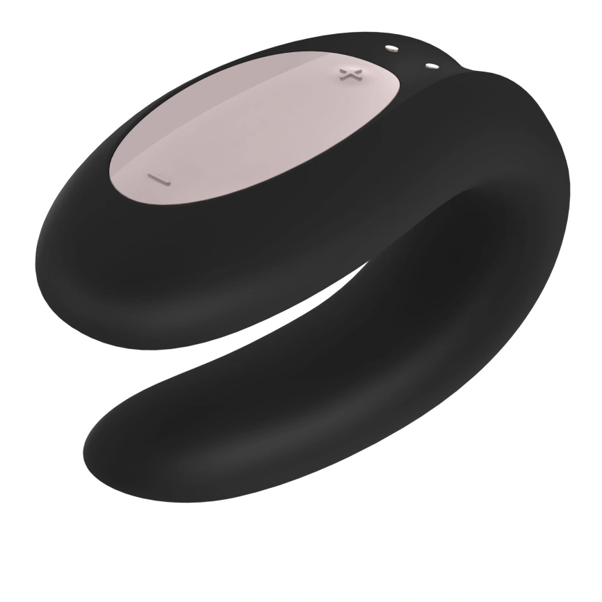 Смарт-вибратор для пар Satisfyer Double Joy Black с широким клиторальным стимулятором фото 4