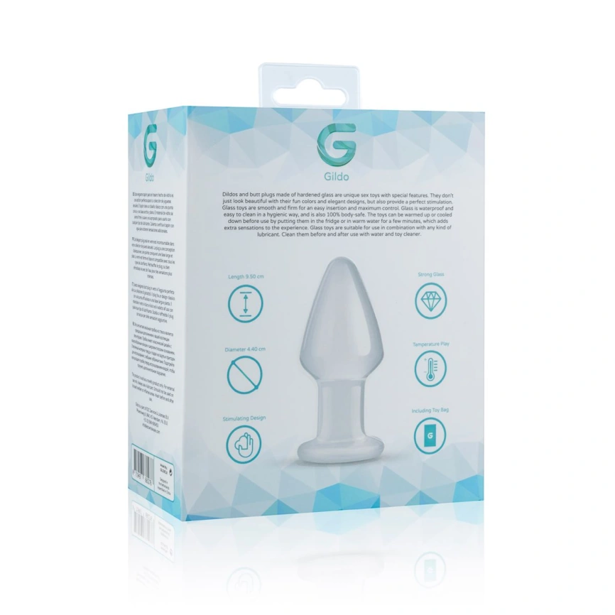 Стеклянная анальная пробка Gildo Glass Buttplug No. 25 фото 5