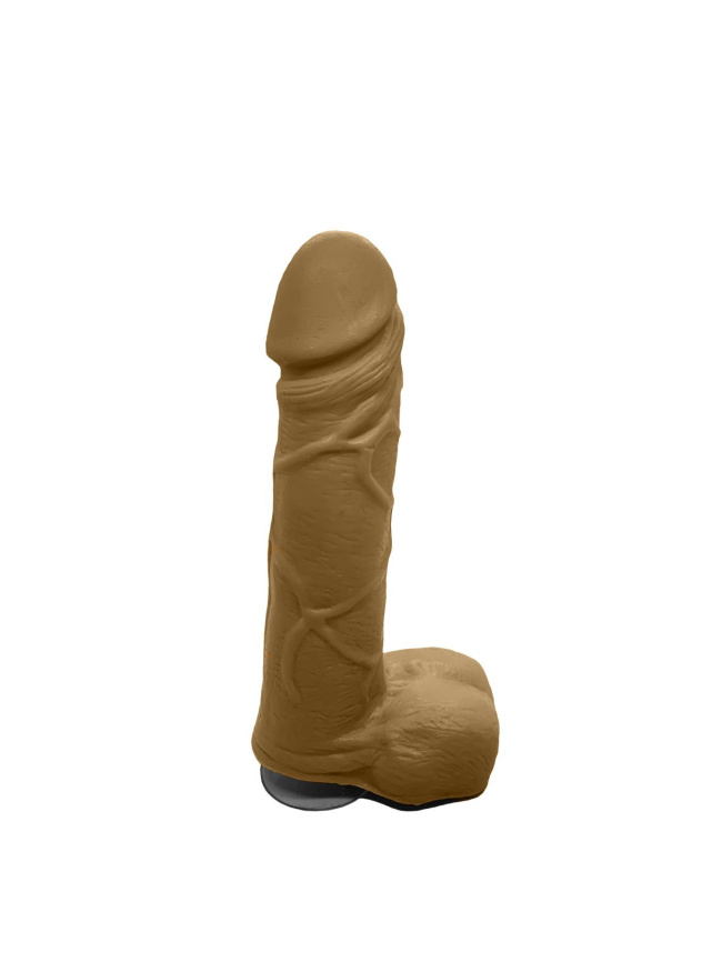 Мило у формі пеніса Чистий Кайф Brown size M, крафтове мило-член, натуральне фото 1