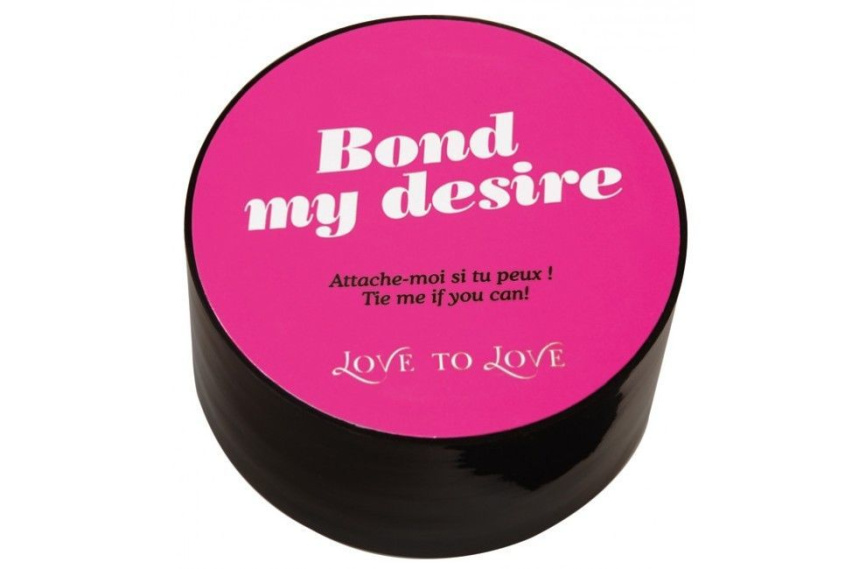Скотч для бондажа Love To Love BOND MY DESIRE (15м) Чорний, не липне до шкіри і волосків фото 1