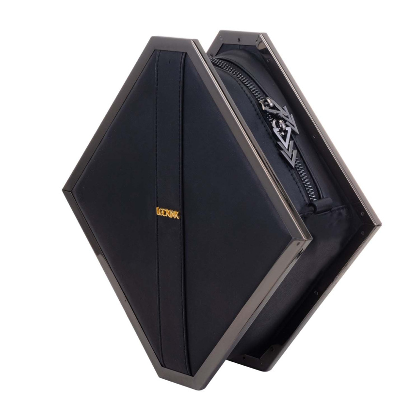 Сумка для секс-іграшок LOCKINK Mysterious Square Kink Bag, чорна, набір для бондажу в комплекті фото 7