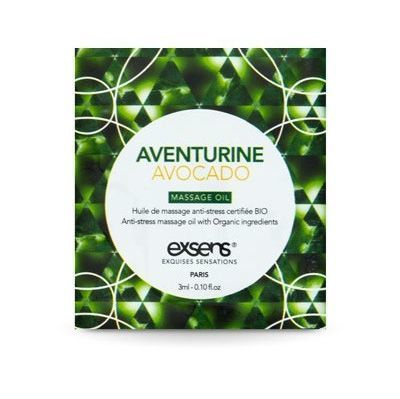 Пробник масажної олії EXSENS Anti-Stress Aventurine Avocado 3мл (термін 06.2026) фото 1