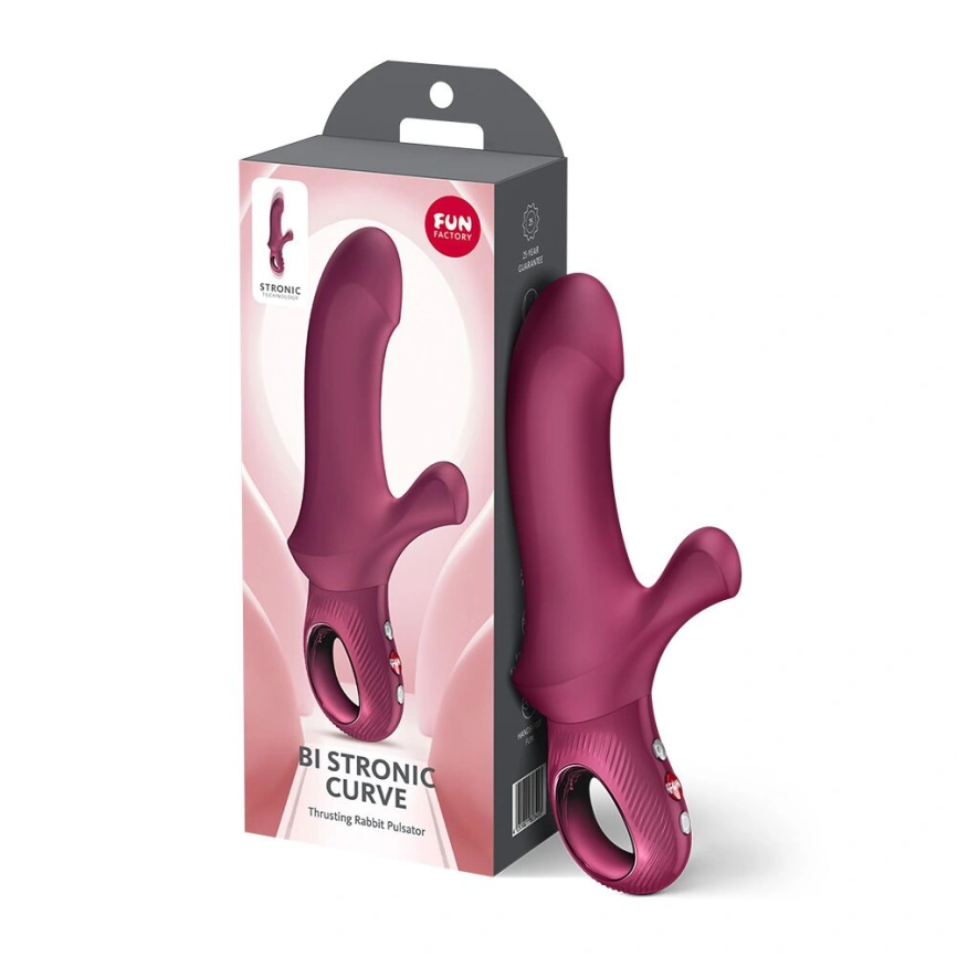 Пульсатор Fun Factory Bi Stronic Curve Wine Red фото 9